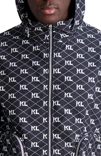 Image of KARL LAGERFELD Men's Bomber Satin Jacket