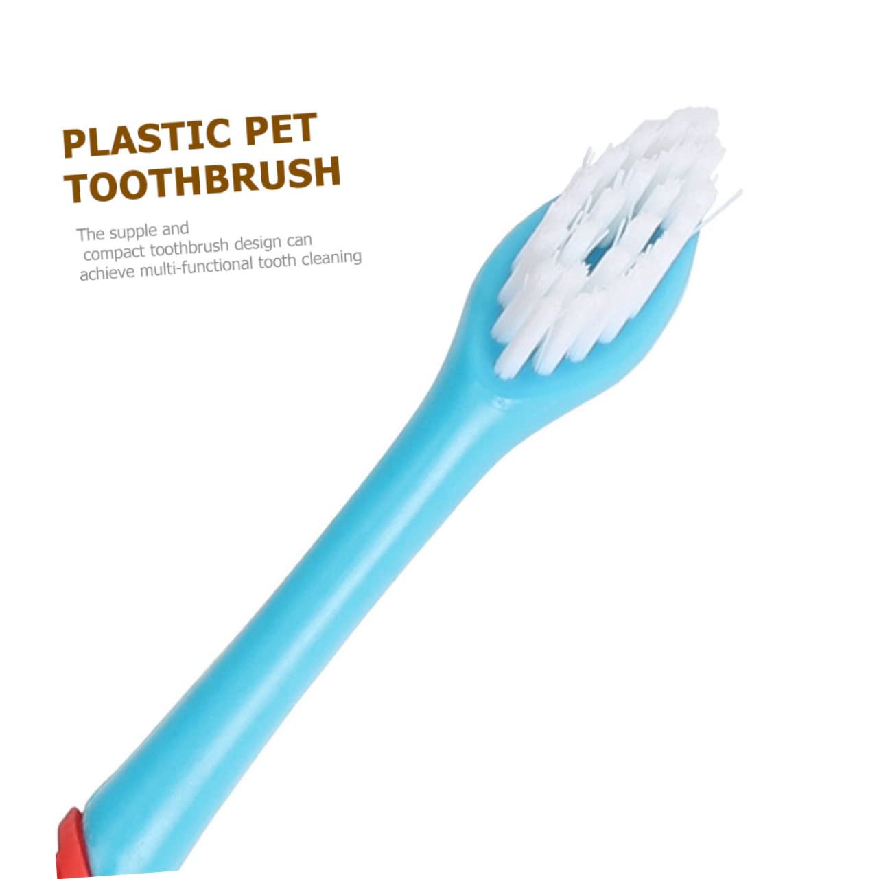 minkissy Lot de 20 brosses à dents en TPE pour animal domestique