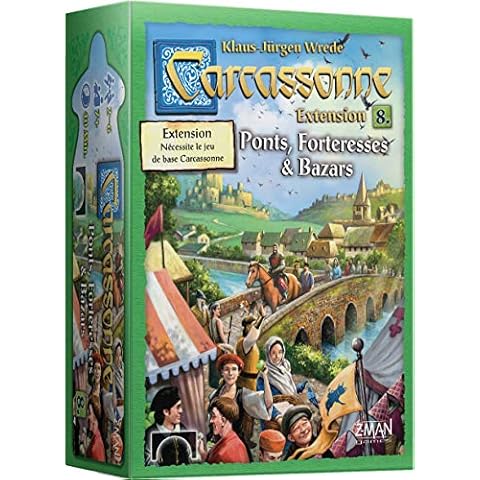 Asmodee Carcassonne Expansion 8: Bridges, Fortresses, Bazaars Cover