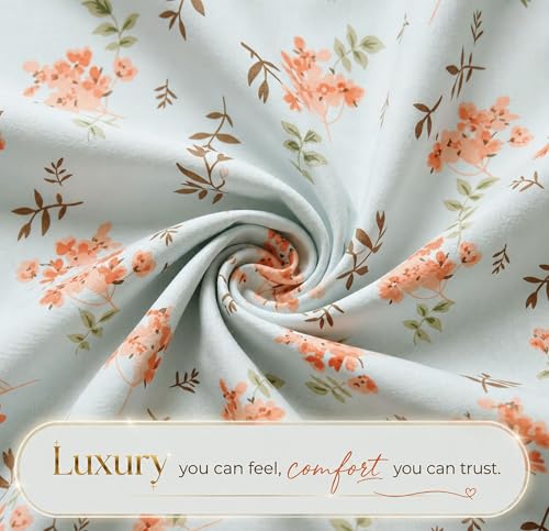 Image of HOMEKART 210 TC Premium Cotton Double Bed Bedsheet with 2 Pillow Covers | Double Bed Sheet Set | Soft, Breathable, Skin Friendly, Wrinkle Resistant & Fade Resistant |228 x 254 cm | Bedding for Home