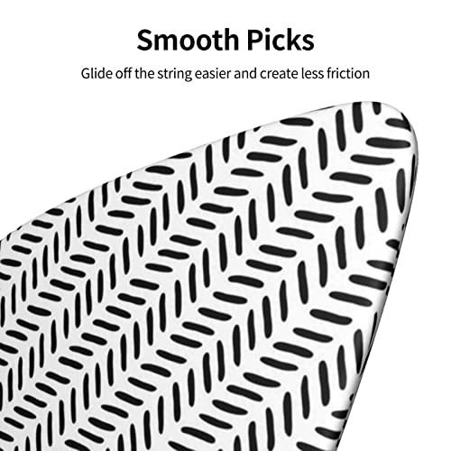 Ensemble de 6 médiators de guitare à motif noir et blanc pour guitare acoustique, guitare électrique, basse, ukulélé… - Les Beatles, Paul McCartney, John Lennon, RIngo Starr, George Harrison Ensemble de 6 médiators de guitare à motif noir et blanc pour guitare acoustique, guitare électrique, basse, ukulélé… – Image 8