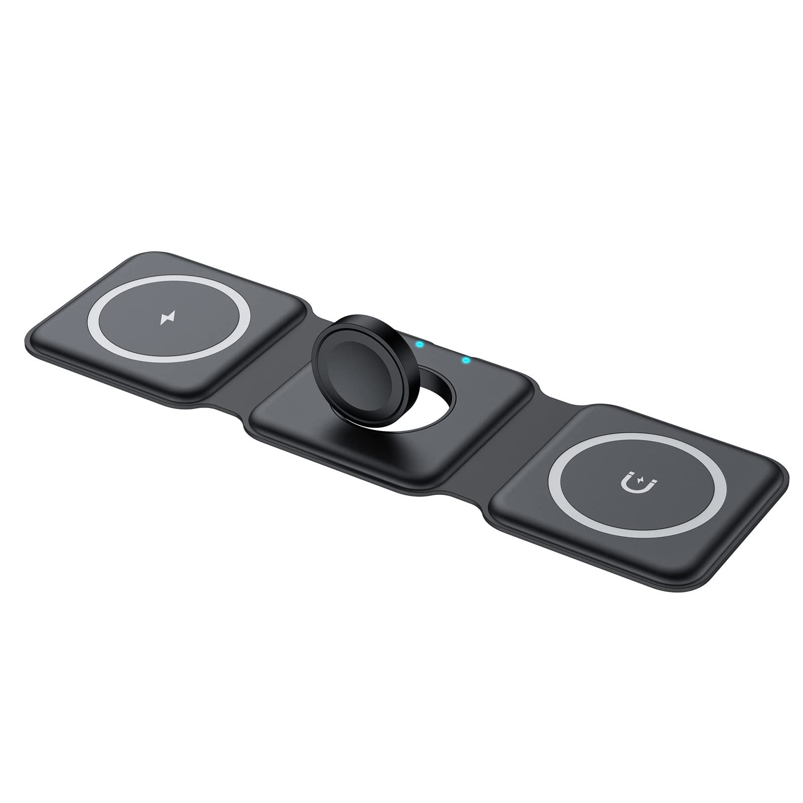 Support Voiture Magnétique Qi 15W Compatible MagSafe - Charge Sans Fil Rapide - Rotation 360° - Pour IPhone 12/13/14/15