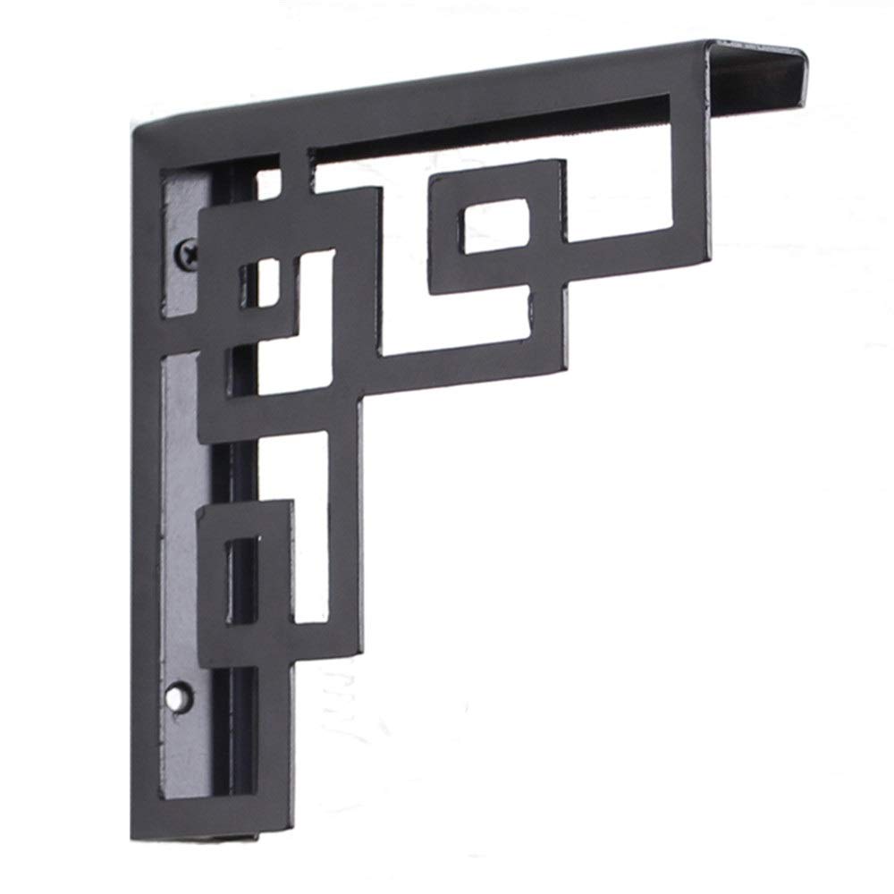 Wall Bracket Scaffold Board Shelving Brackets Heavy Duty Iron Shelf Brackets Wall Mount (Color : Gold, Size : M)