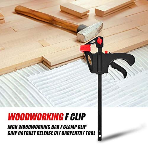 Sargentos Carpintero 10pcs Abrazadera de 4 pulgadas Woodworking F Clip Clip Grip Rápido Ratchet Liberación Barra de barra DIY Carpintería Herramienta de mano Sargentos De Apriete (Size : 10pcs)