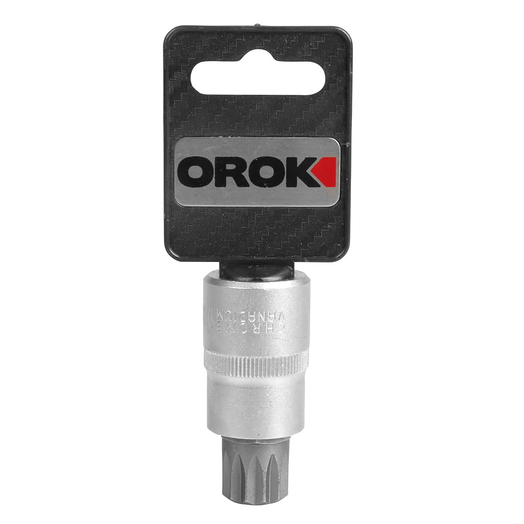Embout de vissage XZN M18 OROK sur douille 1/2 en acier Chrome Vanadium