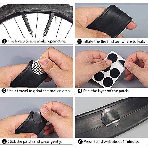 Kits de réparation de vélo et outil multifonction avec patch pneu