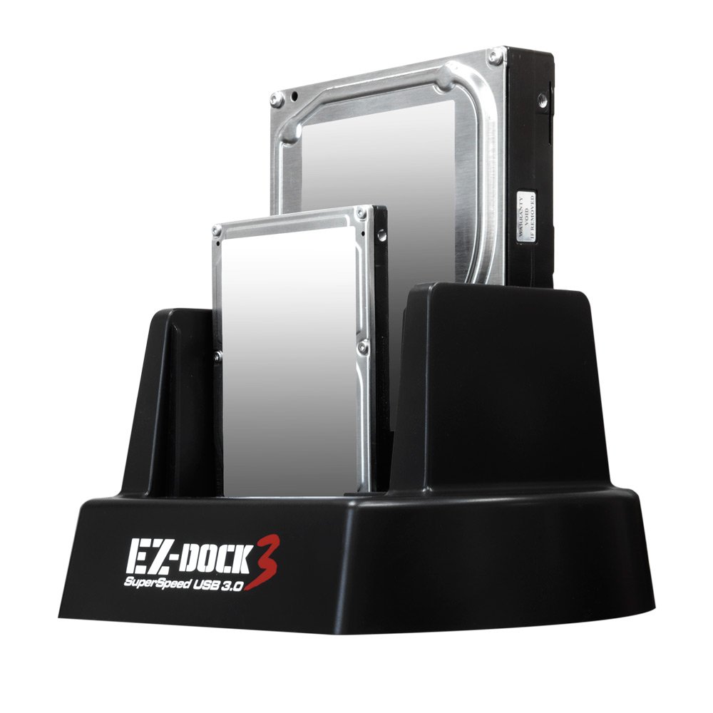 Kingwin USB 3.0 Dual Bay Hard Drive Docking Station for 2.5” & 3.5” SATA HDD/SSD, Hot Swap, Tool-Free, UASP Support, 5Gbps High-Speed Transfer, PC