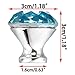 BTSKY 10X30mm Crystal Knobs Drawer Knobs (Blue)