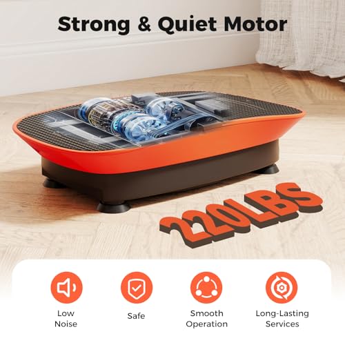 Image of GYMAX Vibration Plate Exercise Machine-10 Level Intensity, LED Display & Remote Control, Body Vibrating Plates Stand Shaking Platform Fat Burning Machine