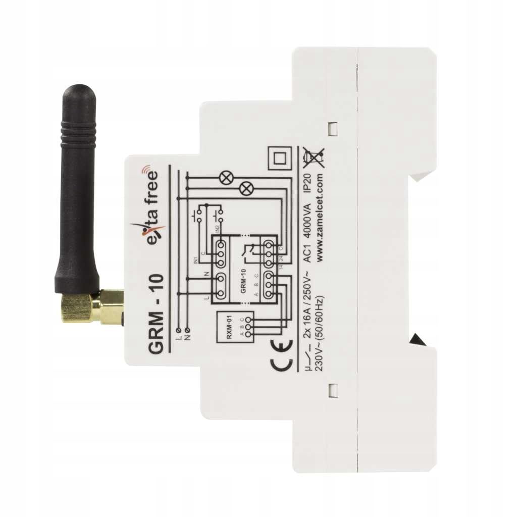 Hochmodern, Einfach zu bedienen, Schnell zu installieren, zuverlässig, zukunftsweisend, Telefonsteuerung, energiesparend, Bequem zu steuern, 2-Kanal-GSM-Controller GRM-10 Exta Free Zamel