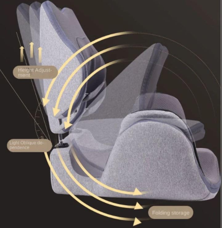 Lucario Pain Relief Coccyx Cushion,Waist Buttocks Massager Back Massage Seat Cushion Office Chair Cushion for Butt, Sciatica, Pelvic Floor, Grey Lucario Pain Relief Coccyx Cushion,Waist Buttocks Massager Back Massage Seat Cushion Office Chair Cushion for Butt, Sciatica, Pelvic Floor, Grey