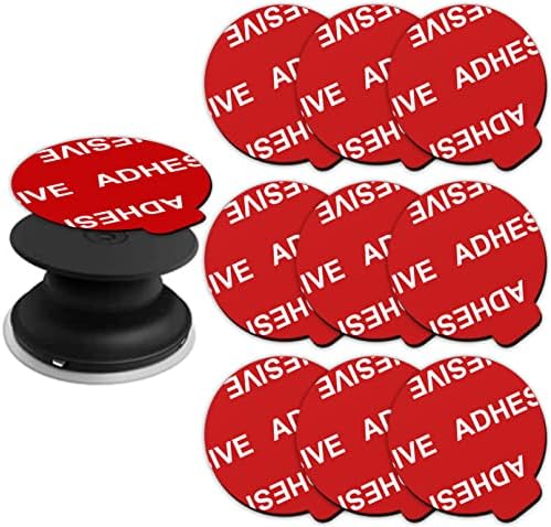 Very High Bond Sticky Adhesive, AZXYI 9 Pack Adhesive Replacement for Socket Base, 1.4 inches Double Sided Sticker Tapes for Phone Collapsible Grip & Stand Base