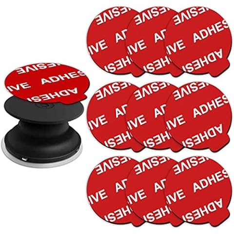 Very High Bond Sticky Adhesive, AZXYI 9 Pack Adhesive Replacement for Socket Base, 1.4 inches Double Sided Sticker Tapes for Phone Collapsible Grip & Stand Base Cover