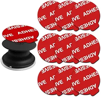AZXYI Very High Bond Sticky Adhesive, 9 Pack Adhesive Replacement for Socket Base, 1.4 inches Double Sided Sticker Tapes for Phone Collapsible Grip & Stand Base
