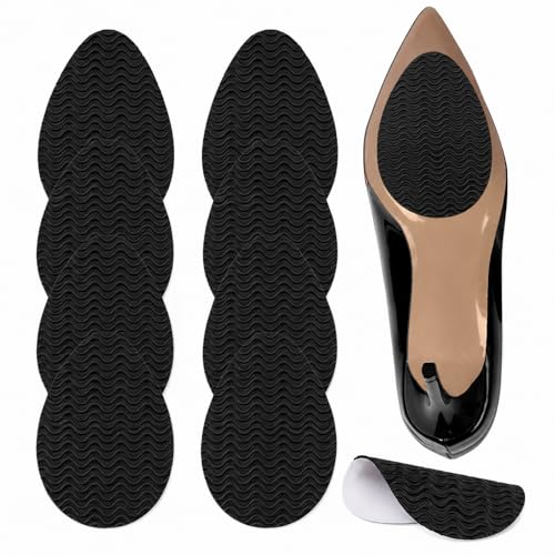 Image of Shoe Sole Bottom Protector, Self-Adhesive Grips, Non-Slip Pads, Sole Guard, Anti-Slip Grips for Bottom of Shoes(3.5'' by 2.5'', Black)