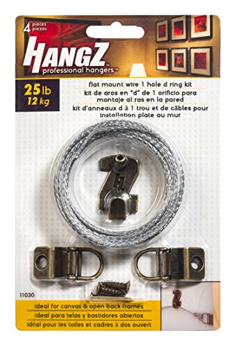 Image of 11030 Canvas Flat Mount 1-Hole- Dring Picture Hanger kit