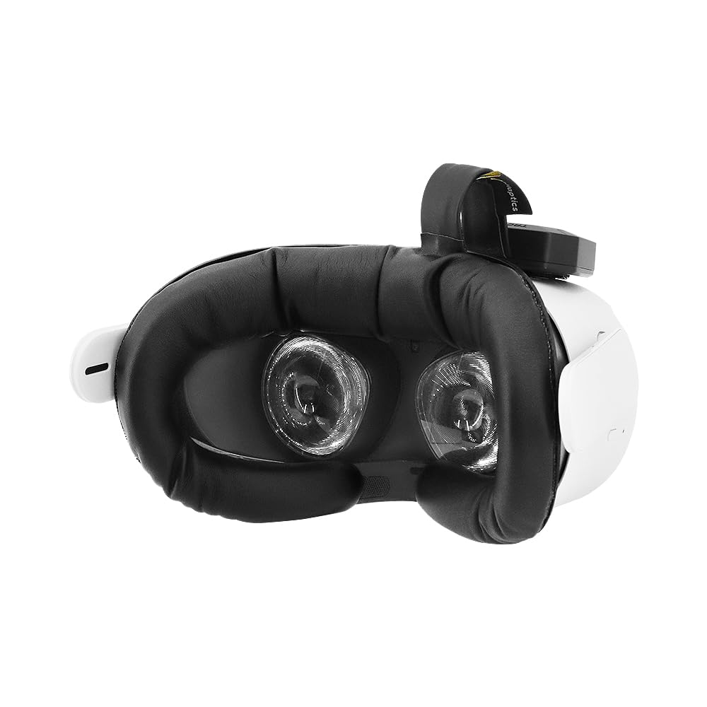 bHaptics TactVisor, copertura tattica facciale per VR, compatibile con Meta Quest 3/2, Valve Index, Rift S, Bluetooth 4.0, 4 punti di feedback, 8 ore di batteria, 23,4 x 10,9 cm