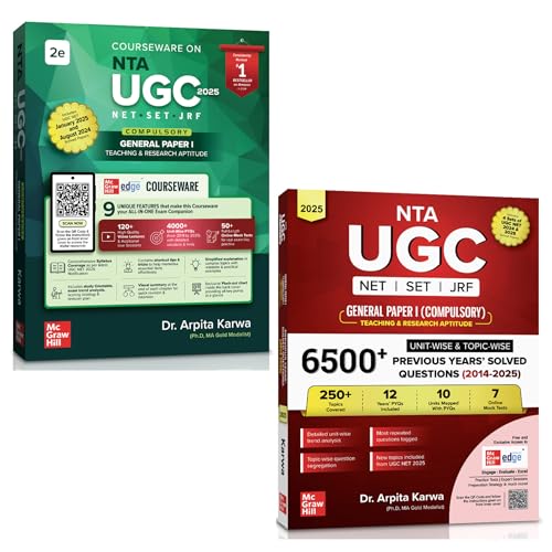 NTA UGC NET 2025 Paper 1 Combo: Complete Concept book + 12 Years ...