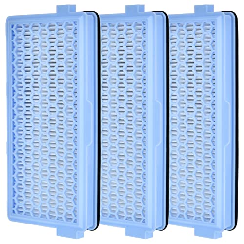 3x Aryavos Filter für Miele Staubsauger Compact C1 C2 Complete C2 C3 S8340 Ersatz SF-HA 50 HEPA AirClean Staubsaugerfilter mit Aktivkohle gegen Feinstaub/Gerüche für S4000, S5000, S6000 & S8000 Serien Cover