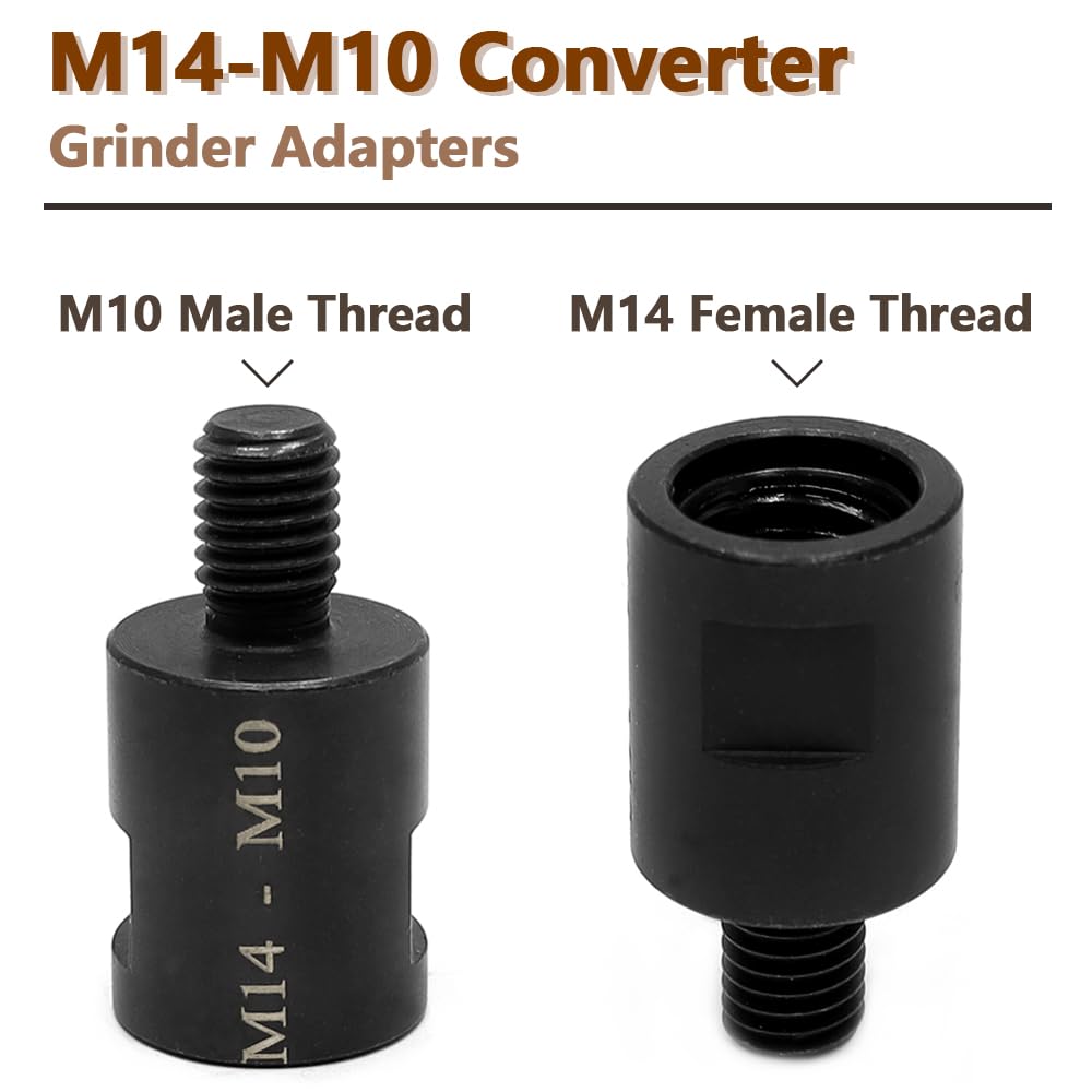 Xtahdge M14 à M10 Adaptateur Filetage DifféRent Diamant Core Bits Perceuse Meuleuse Cutter Pour Meuleuse D'Angle