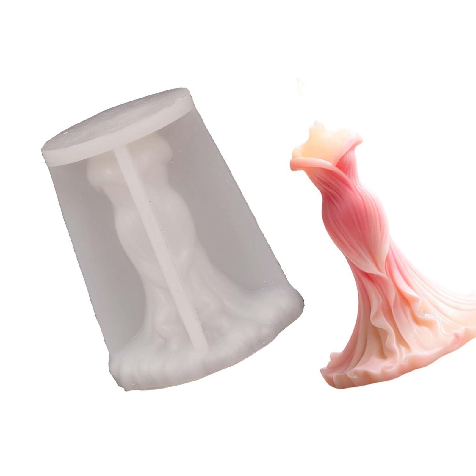 our fave 3D Floral Dress Silicone Molds Easy Demould Food Grade Silicone for Making Soap Chocolate Wedding Decoration Decorative Cast