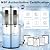 2.25 Gallon Stainless Steel Gravity-fed Water Filter System with Black Activated Carbon Filter and Fluoride Filters for Home, Camping, Travel, Outdoor Adventures and Emergencies - 2 Year Warranty
