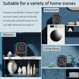 Xjymposium 300w Asciugatrice A Condensazione Portatile Compatta, Ventilata da 5 kg, Perfetta per L'Uso su Bancone O A Parete con Sonda di Controllo A Doppia Temperatura Skyblue