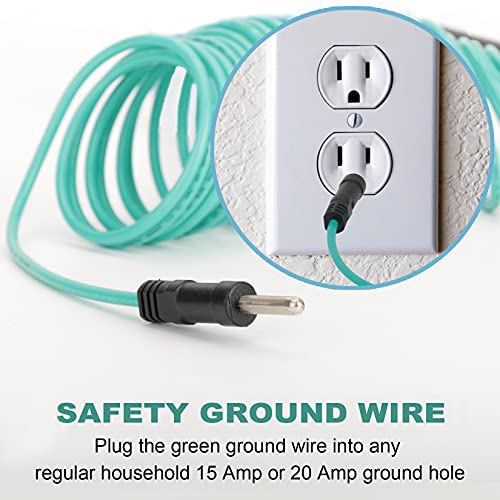 Circlecord Dryer Adapter 4 Prong To 3 Prong, 4P Newer Dryer To 3P Older House, Dryer Convert Cord Nema 10-30P Plug To 14-30R Receptacle, 220V 30 Amp 10 Awg Stw 1.5Ft With Safety Ground Wire #TOP5