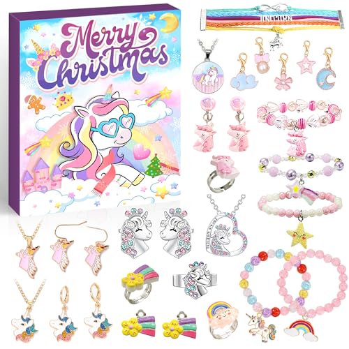 Adventskalender Schmuck Bastelset - 24-tägige Überraschungen Für Mädchen