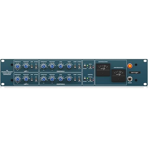 Behringer 369 Classic 2-Channel Precision Stereo Compressor and Limiter with Custom-Built Midas Transformers