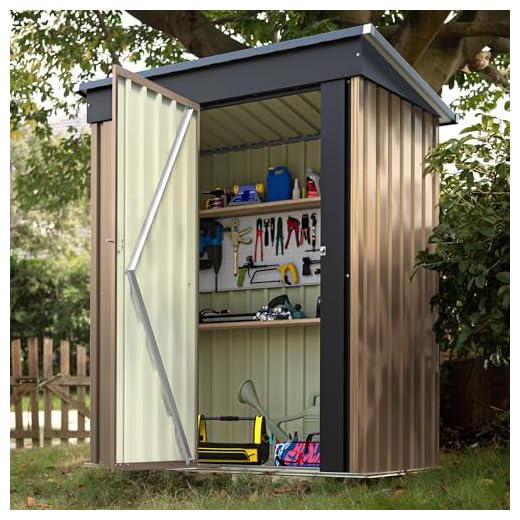 Best garden shed colors Devoko Lockable Metal Storage Shed