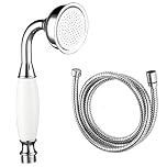 Skybath Shower Head Traditional Victorian Style Handheld Shower Sprayer and 59 Inch Hose Chrome