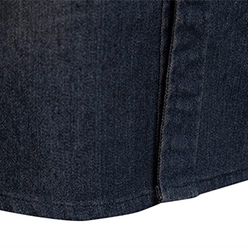 Camisa de manga larga de jeans para hombre ideal para las noches frescas de verano 3