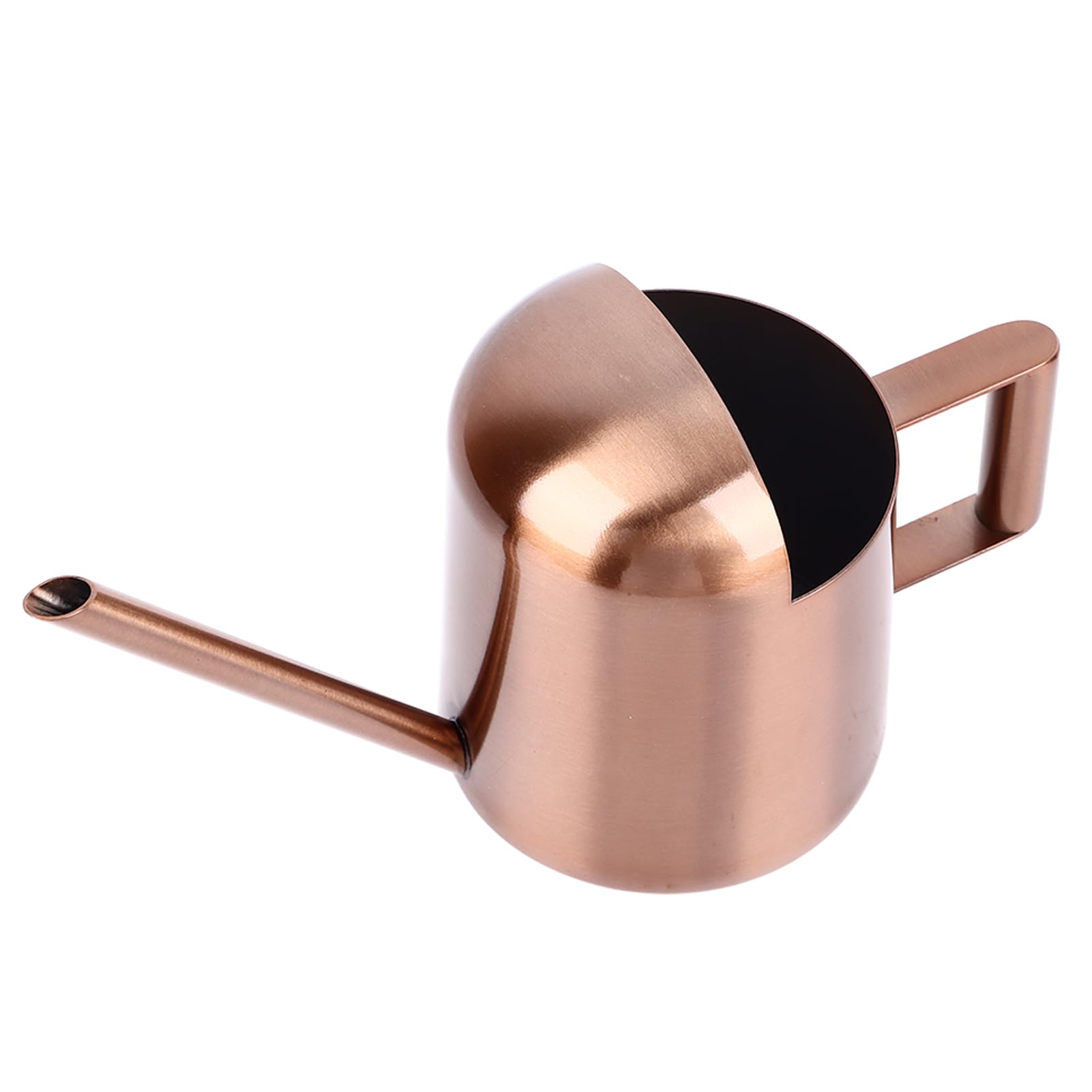 Mini Watering Can, 10oz/300ml Stainless Steel Sprinkling Pot, Long Mouth Spout Garden Outdoor Plants Succulent Tool, Semi Open Small Metal Pot for House Bonsai Flower Decorative