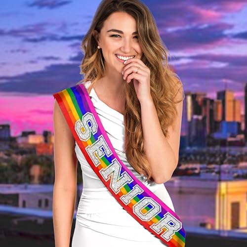 Senior Sashes Class of 2026 - Set of 6 PREMIUM GRADE SATIN Sash - High School Sports Gifts3