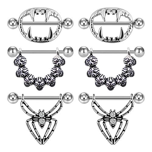 AVYRING Nipple Rings Nipplerings Piercing Women Jewelry Surgical Steel Nipple Shield Nipple Barbells 14g