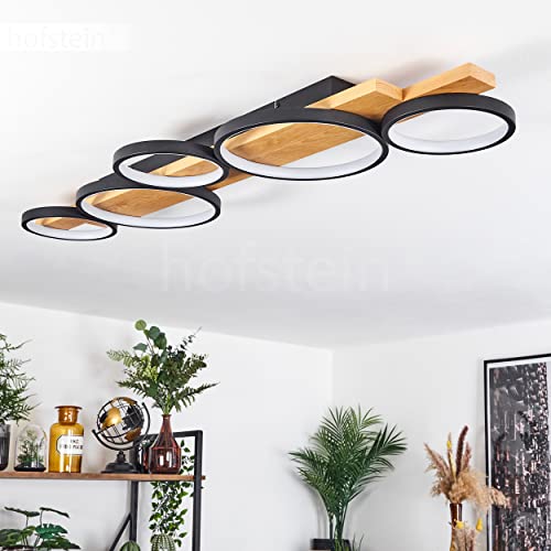 Plafonnier LED dimmable Rodekro à intensité variable 5100 lm noir