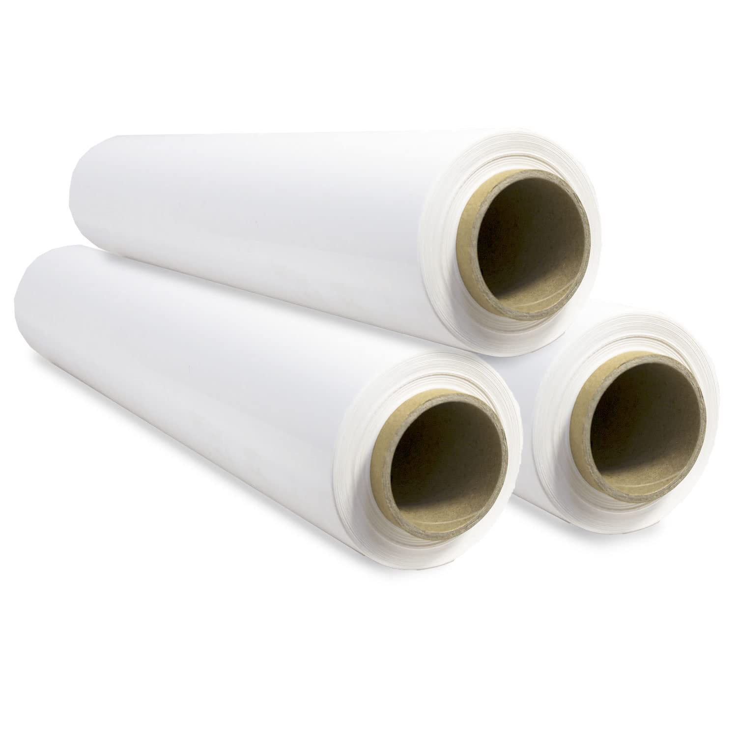 Elastyczna folia opakowaniowa, biała folia z tworzywa sztucznego do pakowania, plastikowa rolka ochronna do wysyłki i przeprowadzki, rolka 50cm i do 400 m Stretch - Biuro