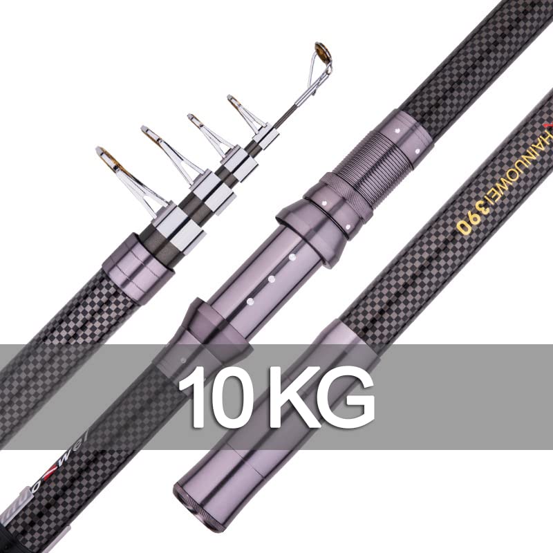 Pesca rotativa portátil telescópica 2. 4m, .7m, 3.6m, .9m, 4.5m Viajes de Pesca Mar Barco Roca Rod Caña Carpa