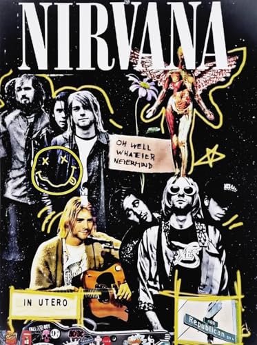 KUSTOM ART Poster mural décoratif série groupes musicaux célèbres Nirvana affiche album en utérus impression artistique sur papier couché 40 x 30 cm sans cadre