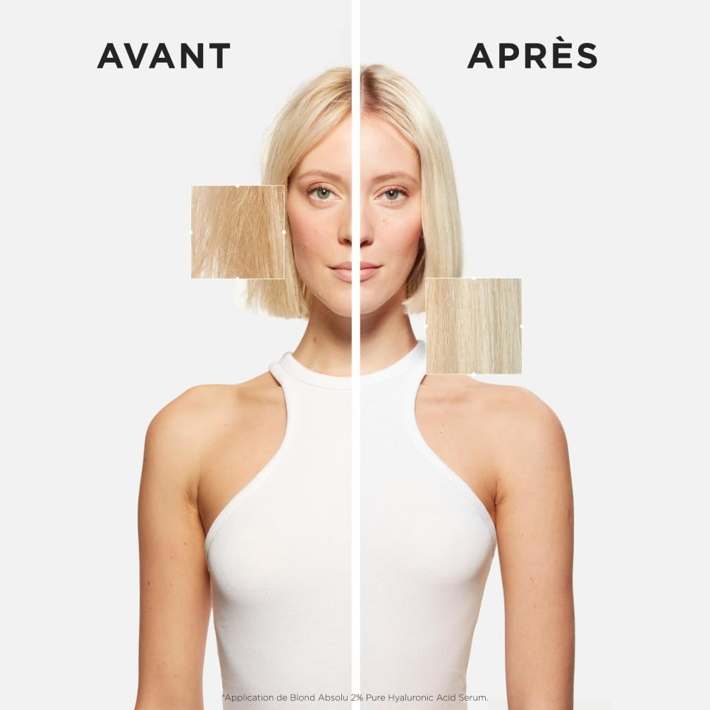 Kérastase, Blond Absolu, Sérum Réparateur & Fortifiant à l'Acide Hyaluronique Pure 2%, Pour Cheveux Blonds, Méchés & Décolorés, Texture Légère, 50 ml