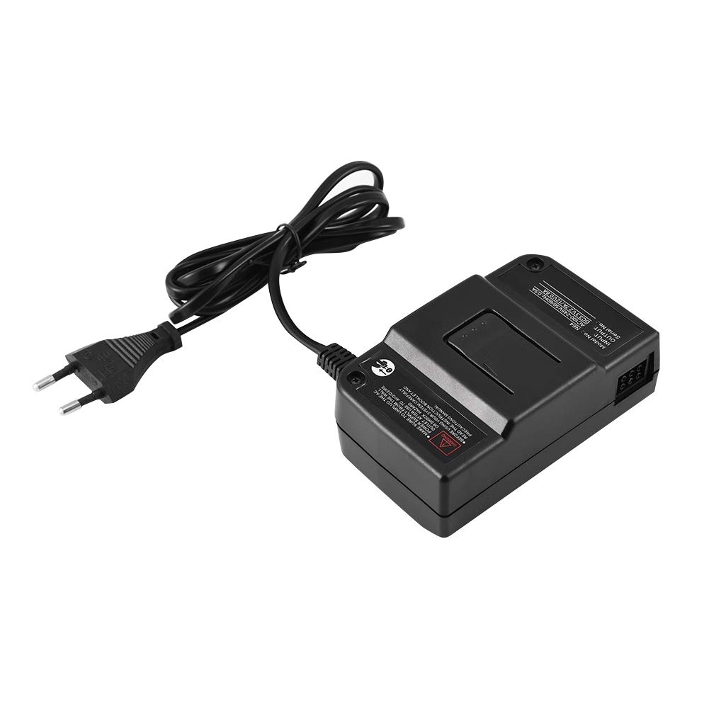 Adaptador de Corriente para Nintendo 64, 30000 Horas Adaptador de Ca Completamente Cerrado para Nintendo 64 Adaptador de Ca Protección de((Estándar Europeo 100-240V))