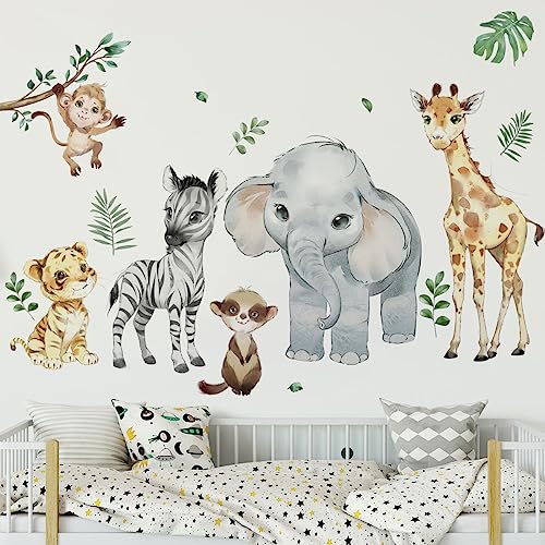Vinilo Decorativo de Animales Safari Runtoo 36x12 in miniatura 2
