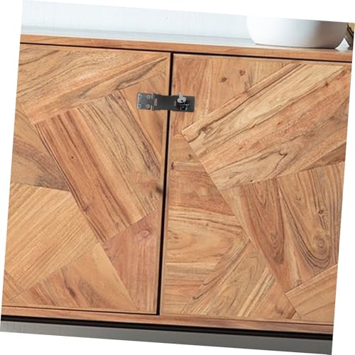 Image of PartyKindom Shed Latch Door Security Latch Barn Door Lock Padlock Robust Keyed Locking for Offices