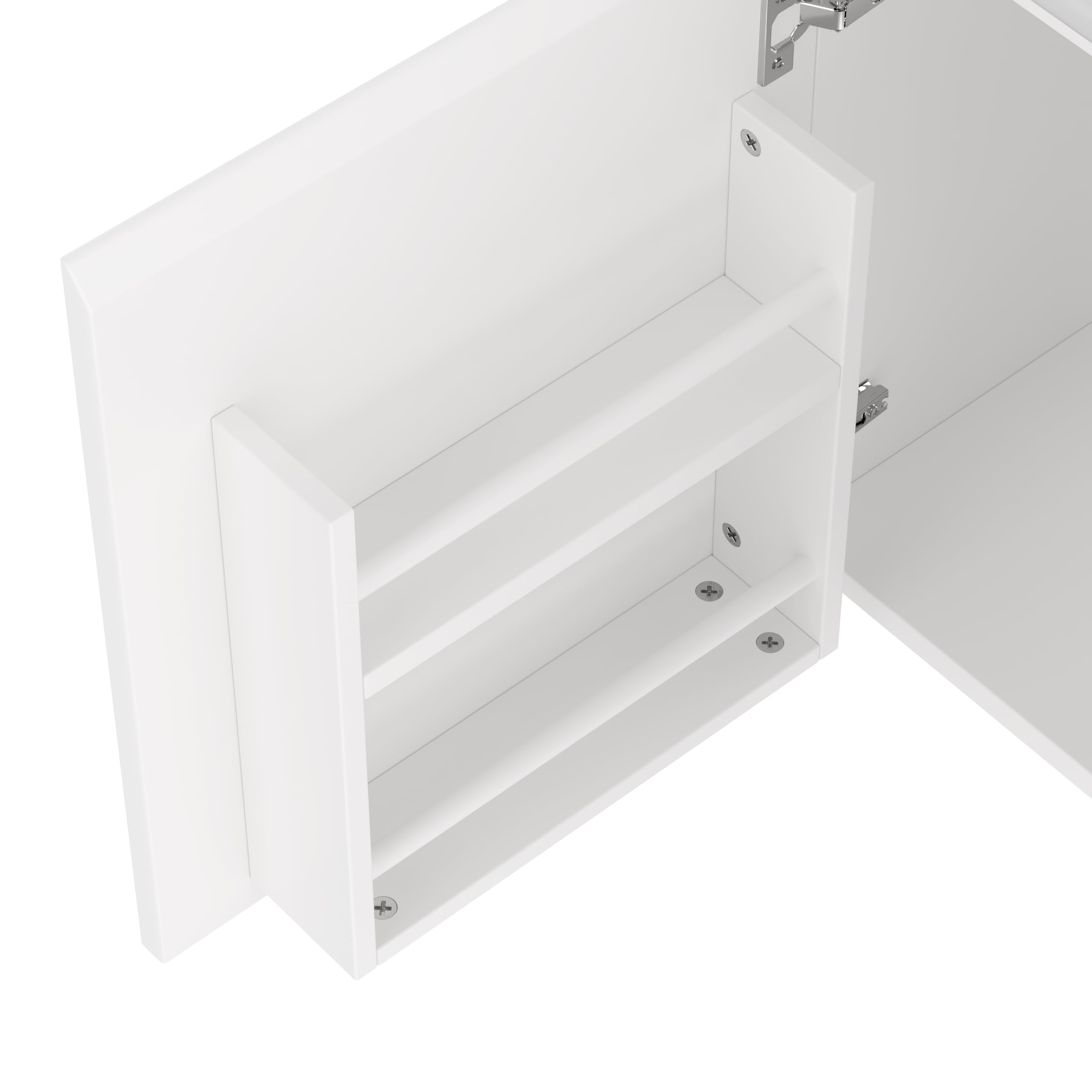 76 x 46 x 50 cm. Mueble de baño de pared, totalmente lacado, iluminación con sensor de radar LED, lavabo, dos cajones, lavabo integrado, blanco (76 x 46 x 50 cm)
