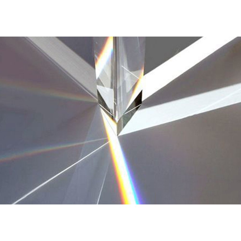 Buy kuou Optical Glass Prism, 10cm Crystal Triangular Prism Refractor