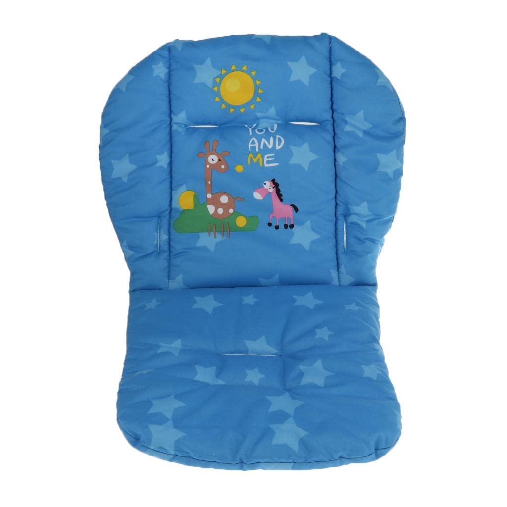 Club Bollywood®Baby Thick Stroller Pram Pushchair Mat Seat Cushion Pad Liner Cover Blue|Baby | Strollers & Accessories |• Seat Liners|1 X Baby Stroller Seat Cushion-image-3