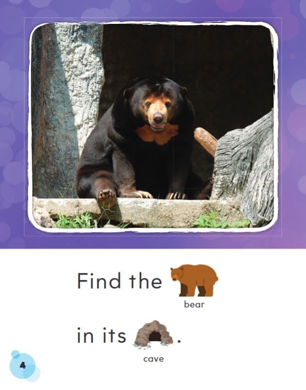 Zoo Map - Phonics Book for Beginning Readers, Teaches High-Frequency Sight Words (See Me Read! Everyday Words) - Image 5