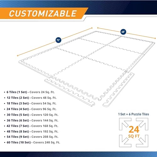 Image of SIGNATRON Puzzle Flooring || Kids Interlocking Play mat || Baby Play Mat || Play mats for Kids || 12 MM Thick (6 Tiles - 24 Square Feet)