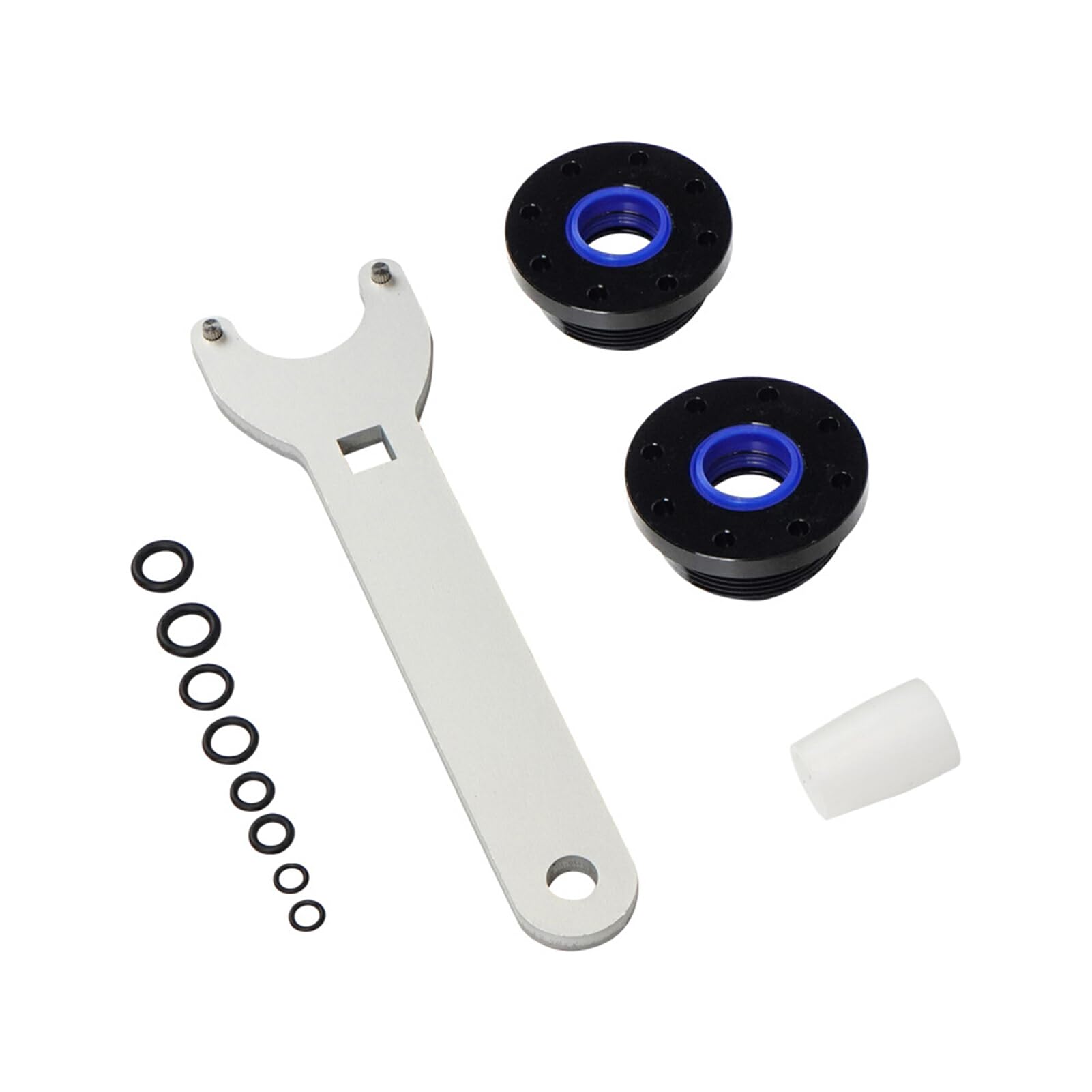 Kit di guarnizioni per cilindro dello sterzo idraulico con montaggio anteriore in metallo con chiave a perno adatta per Seastar Durevole